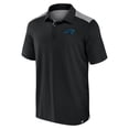 thumbnail image 2 of Men's Fanatics Black Carolina Panthers Long Shot Polo, 2 of 3