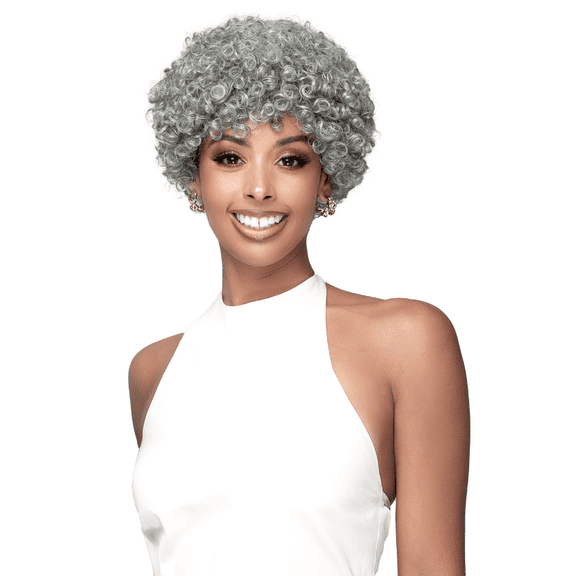 Bobbi Boss Alecia 100% Human Hair Boss Wig MH1410 Human Hair Wigs / Color: NATURAL