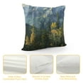 thumbnail image 4 of Autua Bob Ross Graphic Decorative Home Cushion Throw Pillow Cover for Couch Living Room Bed Sofa - Short Plush Material - Invisible Zipper Closure - 1PC 12x12in, 4 of 5