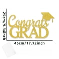 thumbnail image 3 of Graduation Party Decorations Congrats Grad Wall Sign Glitter Graduation Banner Photo Booth Backdrop Class Celebration Decor for College High School Ceremony Home Classroom Graduation Party Decor, 3 of 9