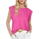 thumbnail image 1 of Camiseta Sin Mangas Informal de Verano para Mujer Rosa Rojo S, 1 of 6