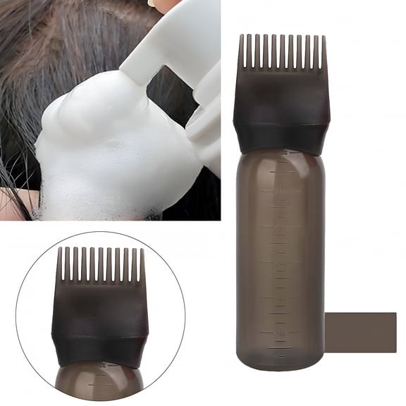 RAGUPEL Hair Brush Applicator Bottle Hair Oil Applicator Oil Applicator for Hair Dye Oil Bottles for Hair Hair Dye Applicator Bottle Hair Oiling Applicator with Graduated Scale