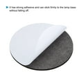 thumbnail image 4 of Uxcell 5.5" Dia. Adhesive Non-Slip Backed Felt, 2 Pcs 5mm Thick Round Lamp Base Anti-Slip Mat Anti-Scratch Pad, Brown, 4 of 6
