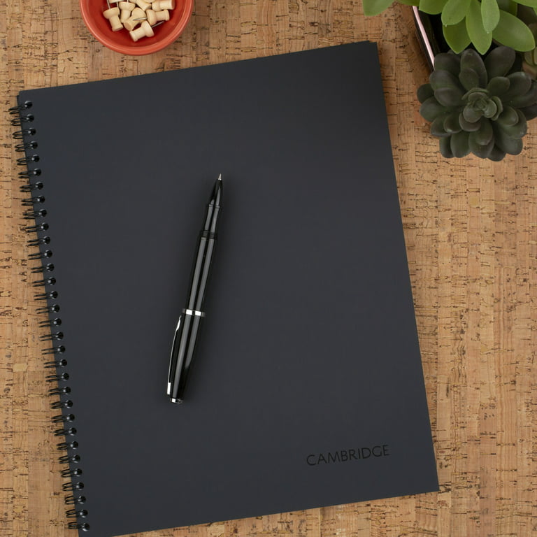 Mead Limited Meeting Notebook 7 14 x 9 12 80 Pages Black - Office
