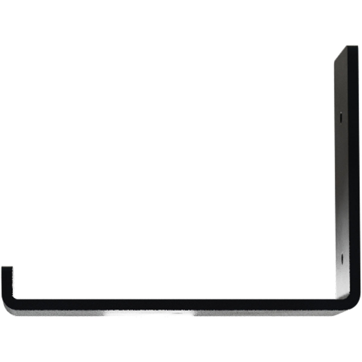 Ekena Millwork 2"W x 8"D x 6"H Steel Hanging Shelf Bracket, Powder Coated Black