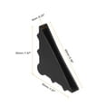 thumbnail image 2 of Uxcell 50Pack Corner Protectors 6x65mm Plastic Triangle Corner Guards Cushion, Black, 2 of 6