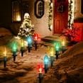 thumbnail image 5 of 24 Pcs Christmas Pathway Lights C9 LED Christmas Lights Include 4 Spare Bulbs, Christmas Lights Outdoor Gifts for Outdoor Backyard Lawn Garden Decorations, 5 of 7