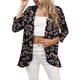 thumbnail image 1 of UKAP Cárdigan tipo Kimono para mujer, blusa con parte delantera abierta, blusa de manga 3/4, suéteres de verano con dobladillo alto y bajo para mujer, 1 of 6