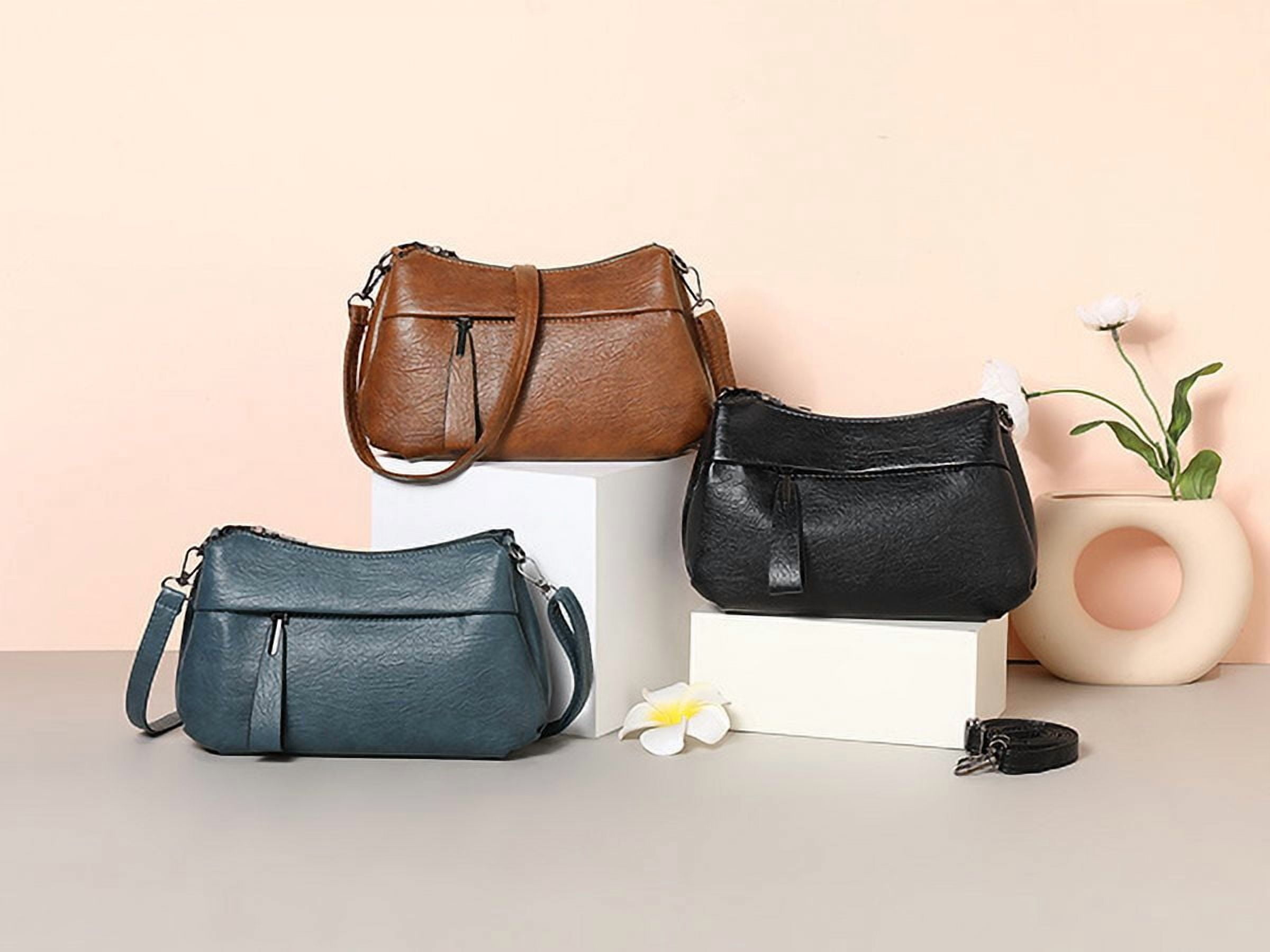 GOIACII Shoulder Bag for Women Leather Purse Crossbody Bag with Adjustable Strap