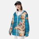 thumbnail image 3 of Balery Shells and Starfish Sudadera ligera de manga larga con capucha y protección solar UPF 50+ para hombre y mujer, ideal para pesca y running-3X-Large, 3 of 7