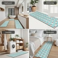 thumbnail image 5 of Light Blue Christmas Santa Pattern Kitchen Rugs Sets Of 3,Kitchen Runner Rugs Non Skid Washable,Decorative Kitchen Floor Mats for Kitchen,Sink,Laundry,17"x30"+ 17"x47" + 17"x59", 5 of 6