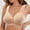 Beige, variant on Bras for Women，Women's And Comfortable Large Size Thin Cup With No Uphold Four Breasted Printing Adjustable Bra，Wirefree Bra，Supportive Bras For Women Gold 40