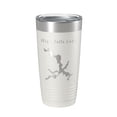 thumbnail image 1 of High Falls Lake Map Tumbler Travel Mug Insulated Laser Engraved Coffee Cup Georgia 20 oz White, 1 of 1