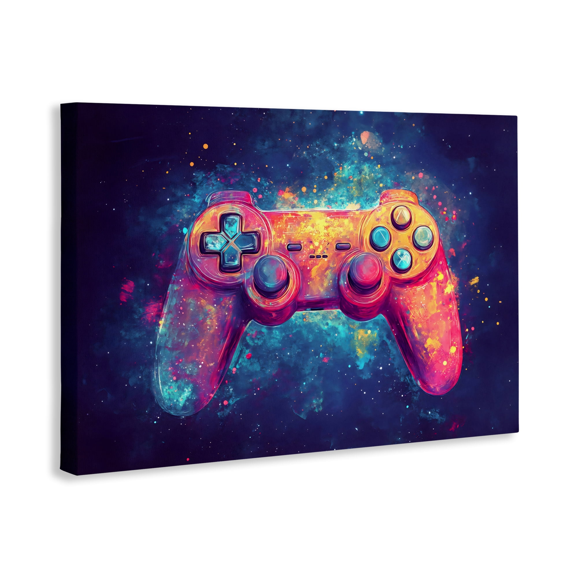 Stupell Industries Futuristic Cosmic Game Controller Canvas Wall Art, design by Creative Studio