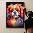 thumbnail image 4 of Tibetan Spaniel Dog Canvas Wall Art Colorful Pets Graffiti Highland Canvas Oil Painting Canvas Print Street Art Modern Artwork Living Bedroom Bathroom Home Office Decor, 4 of 4