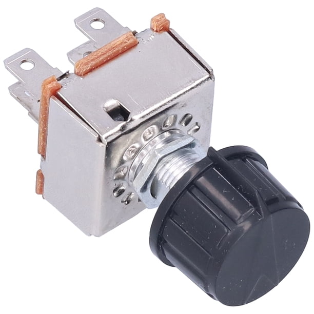 Interruptor de soplador de CA, interruptor de soplador de CA de velocidad de aire de CA giratorio universal Interruptor de control del soplador Durabilidad mejorada