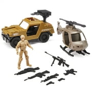 Kid Connection Military Adventure Play Set, 10 Pieces
