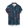 thumbnail image 4 of NuoCaiYun Men Hawaiian Shirts Short Sleeve Summer Beach Tropical Button Down Shirt with Pocket, 4 of 6