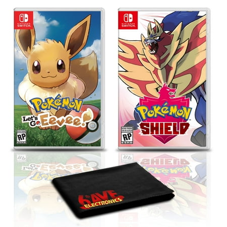 Pokemon: Let's Go, Eevee! and Pokemon Shield - 2 Games For Nintendo Switch