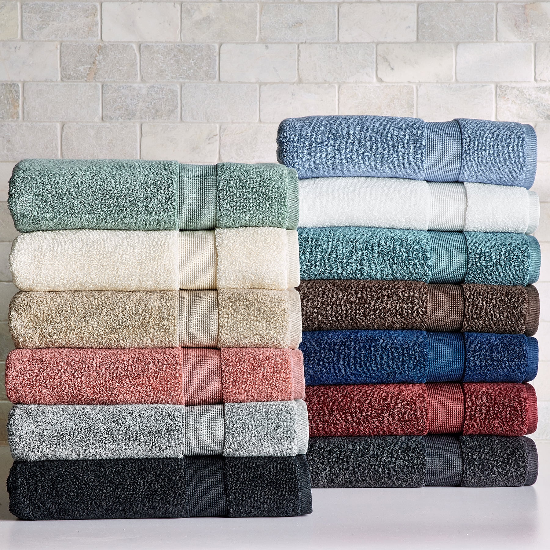 Better Homes & Gardens Signature Soft Solid Cotton 2 Piece Bath Sheet Set,Brown Basket