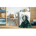 thumbnail image 2 of Ahgly Company Machine Washable Indoor Round Transitional Dark Cyan Green Area Rugs, 7' Round, 2 of 7