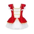 thumbnail image 2 of iiniim Girls Christmas Elf Santa Claus Dance Tutu Dress Ballet Figure Ice Skater Dancewear Red 16, 2 of 7