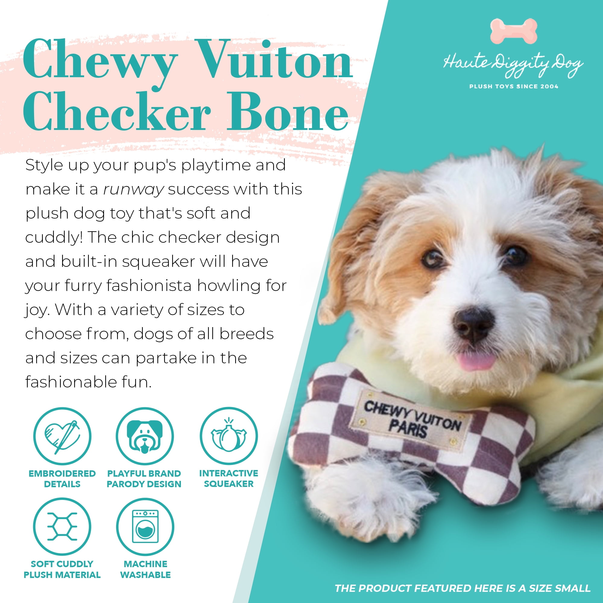  Haute Diggity Dog Chewy Vuiton White Collection