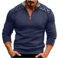 thumbnail image 2 of gbyLJF Men's 1/4 Zip Pullover Tops Sofit Comfy Polar Fleece Tactical Workout Warm Sweatshirt Lightweight Winter Sports Golf Shirts, 2 of 6