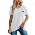 thumbnail image 2 of Women's 230g 100% Pure Cotton American Flag Badge Design Tee, 2 of 17