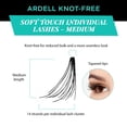 thumbnail image 2 of Pestañas postizas Ardell Soft Touch Individuals negras, paquete de 4, 2 of 5