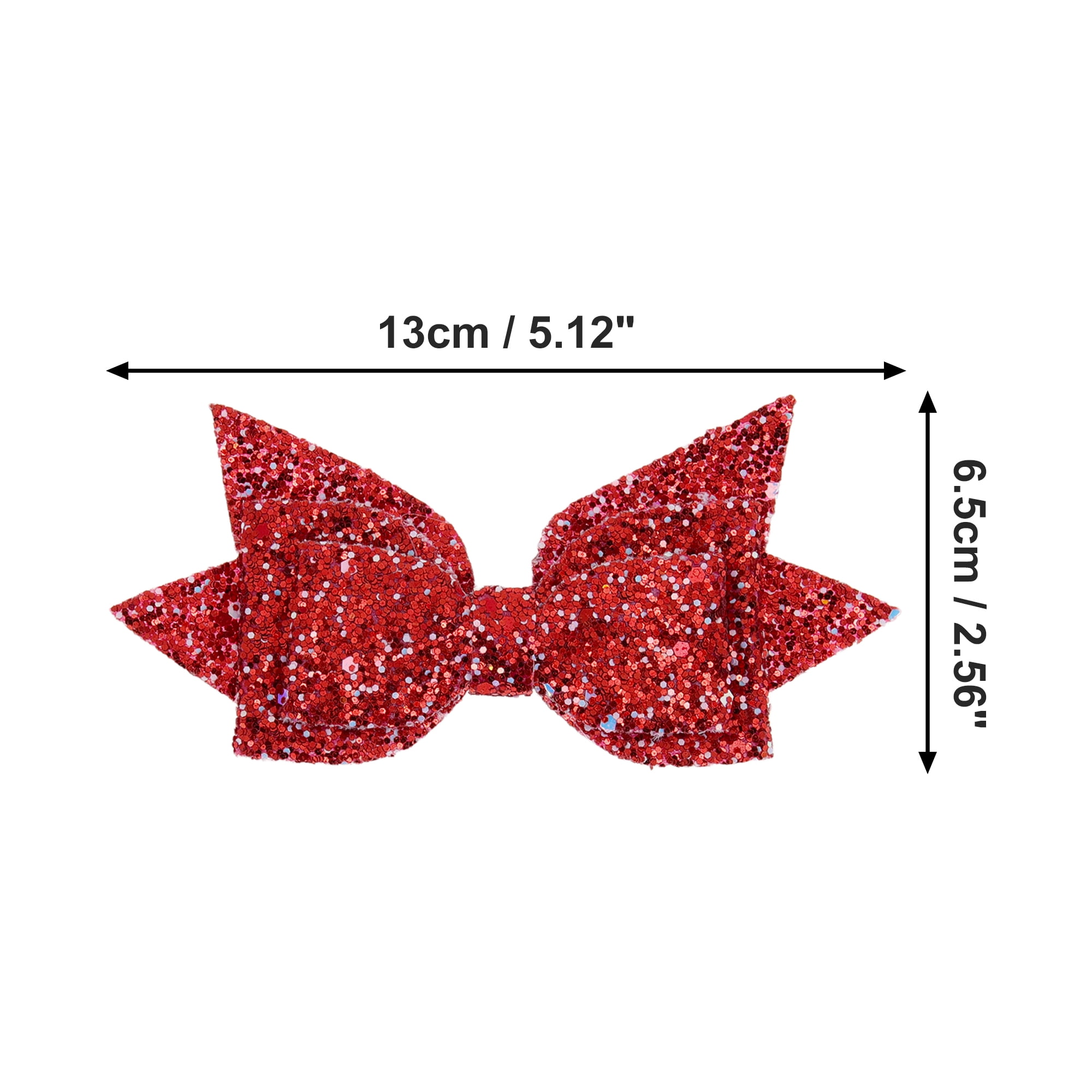 Unique Bargains 1Pc Shiny Bow Home Decoration Drinkware Accessory Red