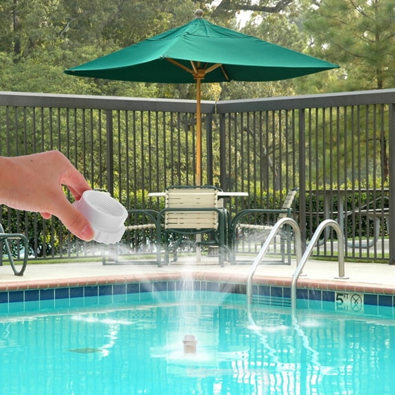 NICEXMAS Easy Install White Plastic Pool Fountain Tube Connector for Pools and Garden Pond Accessories