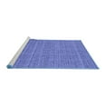 thumbnail image 2 of Ahgly Company Machine Washable Indoor Square Oriental Blue Industrial Area Rugs, 3' Square, 2 of 4
