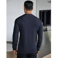 thumbnail image 5 of COOFANDY Men's Long Sleeve Henley Shirts Stretch Ribbed T-Shirts Fashion Casual Basic Tops, 5 of 12