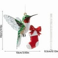 thumbnail image 3 of Christmas Hummingbird Ornaments 4PCS Set, Santa Hat Bird Decor with Detailed Craftsmanship for Christmas Tree Hanging Door Yard Outdoor Windows Gift for Women Bird Lovers, 3 of 4