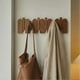 thumbnail image 2 of Wood Wall Mounted Coat Rack with Hidden Decorative Hook Clothes Hat Key Hanger Closet for Living Room Furniture D, 2 of 5