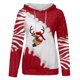 thumbnail image 4 of Pntutb moda mujer estampado cuello redondo pulóver tops manga larga blusa con capucha sudadera Pntutb Pntutb-2050, 4 of 5