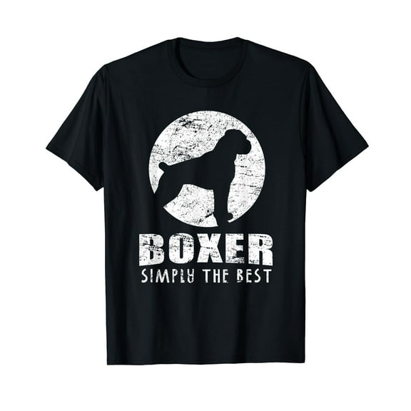 Boxer Dog Shirt - Vintage Boxer Simply The Best Dog T Shirt