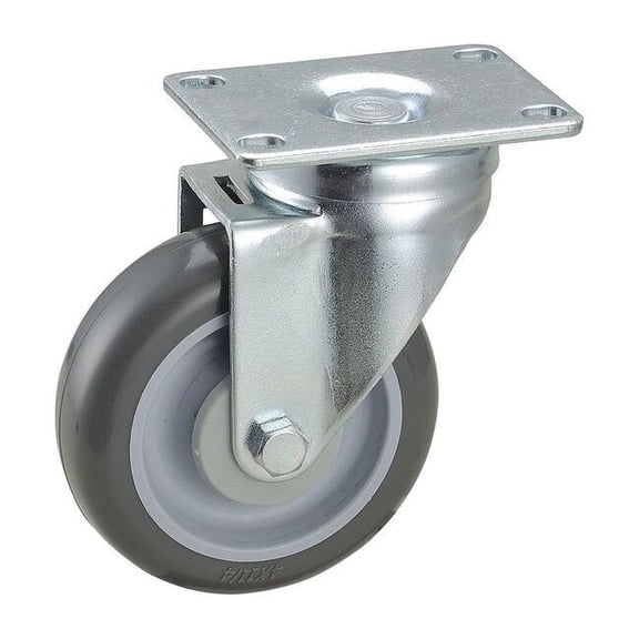 Manufacturer Varies Swivel Plate Caster,4 in Dia,300 lb,Gray 2G043