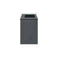 thumbnail image 4 of Modway Bryn 36" Modern Wood/Ceramic Wall-Mount Bathroom Vanity in Gray/Black, 4 of 8