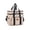 Khaki, variant on lhwanj Oxford Fabric Double Lunch Box - Zipper Convertible Crossbody Handheld Insulated Large Capacity for Outdoor Camping Travel Work Adults Pack 24L