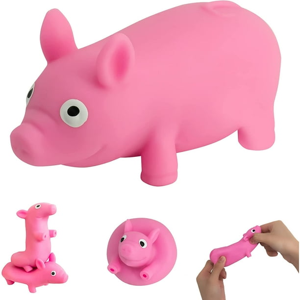 ShenMo Lot de 2 Squishy Pig Stress Squishy Piggie Squeeze Toy Anti