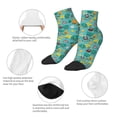 thumbnail image 3 of Bingfone Trucks And Excavators Design Patterned Men's Women's Casual Cotton Socks, 3 of 5
