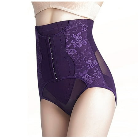 POIUYTR Tummy Control Panties for Women Shapewear Butt Lifter Briefs High Waist Trainer Corset Slimming Body Shaper Underwear Girdle Panty