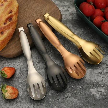 

GROFRY Food Clip Non-stick Heat-resistant Stainless Steel Wide Application Steak Clip for Kitchen