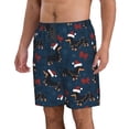thumbnail image 2 of Naloa Christmas Dachshund Men's Beach Shorts, Surfing shorts, Swim trunks, Quick Dry Swim Trunks for Surfing Beach Fun - XX-Large, 2 of 9
