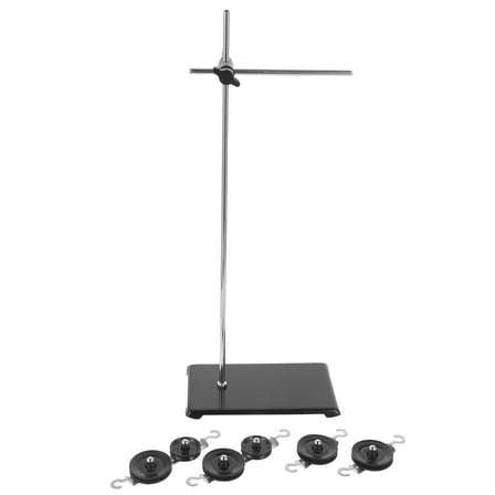 Niceauty Hand Winch with Cable and Pulley Pulley Set and Stand Teaching Iron 1 Set