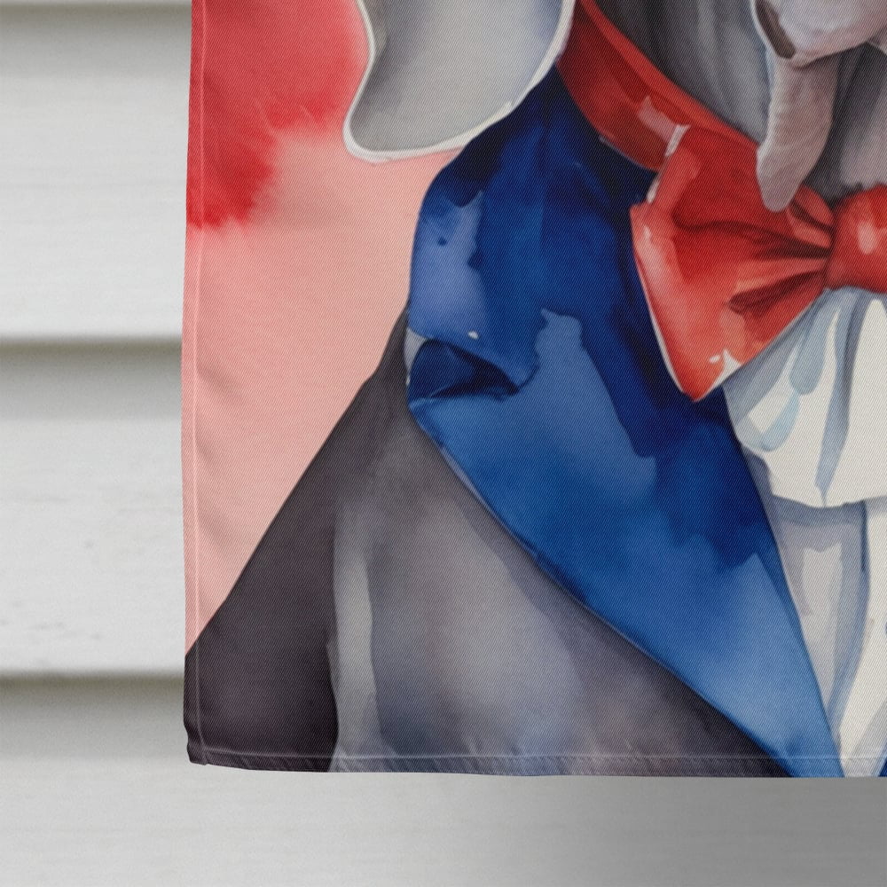 Weimaraner Patriotic American House Flag 28 in x 40 in