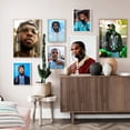 thumbnail image 2 of Póster con impresión artística de cantante de rap y humo pop, pegatinas de pared con estrellas de música hip hop, para bar, pub, club, pintura en lienzo, decoración del hogar a la moda, 2 of 5