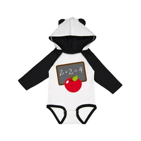 

Inktastic Chalkboard And Apple School Gift Baby Boy or Baby Girl Long Sleeve Bodysuit